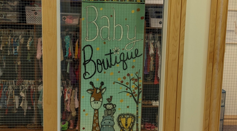 Baby Boutique open Tuesdays and Thursdays 11-1!